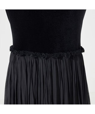 Chacott velour combi dress ブラック（ロベット）