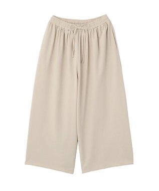 Green Parks イージーケアワイドガウチョパンツ Light Beige