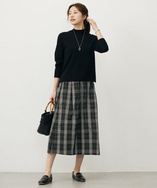 J.PRESS LADIES 【人気のため新色追加】PRINCE ハイネック ニット ブラック系