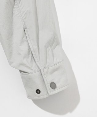 JOSEPH ABBOUD 【軽量/ストレッチ/撥水】ライトワッシャーストレッチ ショートブルゾン ライトグレー系