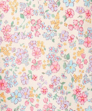 ANY KIDS 裾スカラップ ショートパンツ オフホワイト×花柄