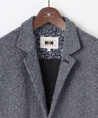 JOSEPH ABBOUD 【ストレッチ/カーディガンジャケット】コットンメランジジャージー ジャケット ネイビー系
