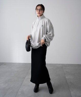 WEGO 【WEB限定/25年秋冬新作/ユニセックス着用ITEM】別注USPOLOハーフZIPPO 杢グレー