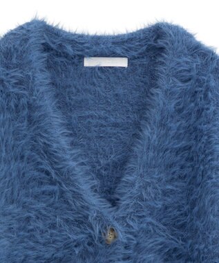 Green Parks ・Ｐｅｔｉｔ　Ｆｌｅｕｒ　シャギーニットカーディガン Blue