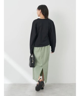 earth music&ecology パールスナップボタンカーディガン Black