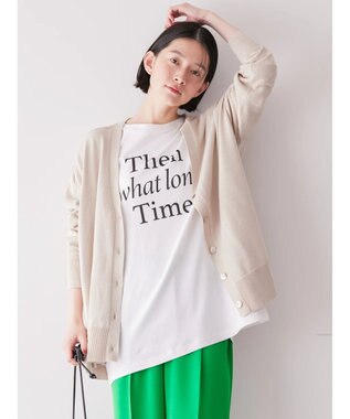 AMERICAN HOLIC ＵＶカットミディニットカーディガン Gray Beige