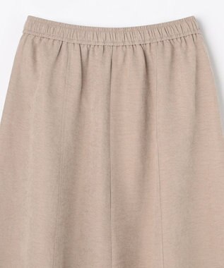 ANY 【ウエストゴム】スエードフレアスカート ベージュ