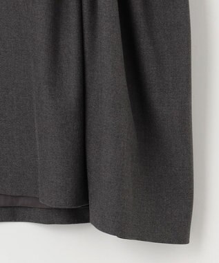 #Newans 【セレモニーにも】〈亀恭子さんコラボ〉サイドギャザージレ グレー