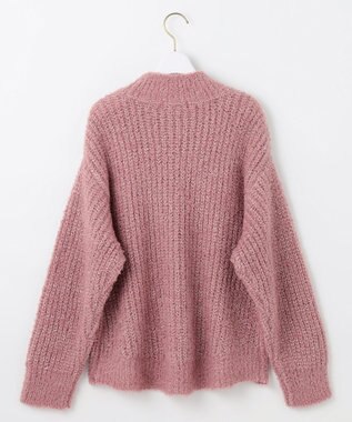 ANY SIS 【洗える】ブークレースパンコール ニット ピンク