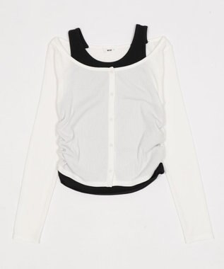 WEGO カーデドッキングレイヤードロンT ホワイト