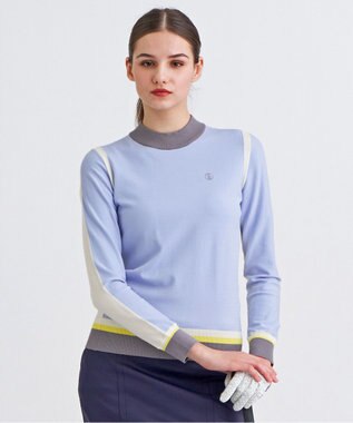 【WOMEN】カラーブロックセーター