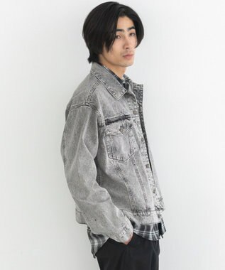 CRAFT STANDARD BOUTIQUE ハイブリーチケミカル加工デニムジャケット Black