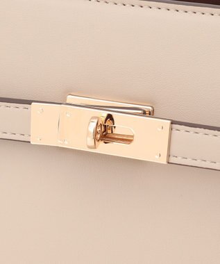 組曲 【A4対応・通勤】ベルトデザイントート バッグ ベージュ系