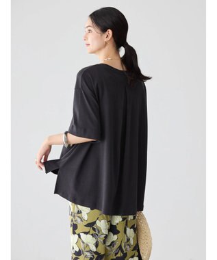 AMERICAN HOLIC 抗菌防臭＋接触冷感クルーネックカットプルオーバー Charcoal Gray