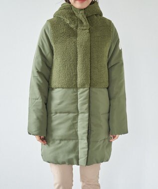 OP／FILA 【OP】切り替えボアジャケット カーキ