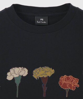 Paul Smith ペインティングフラワー 半袖Tシャツ ブラック