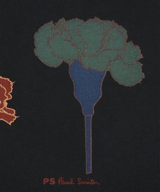 Paul Smith ペインティングフラワー 半袖Tシャツ ブラック