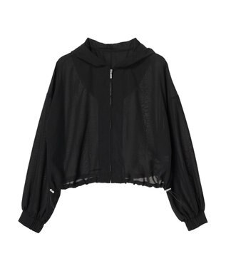 earth music&ecology シアーフードブルゾン Black