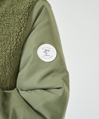 OP／FILA 【OP】切り替えボアジャケット カーキ