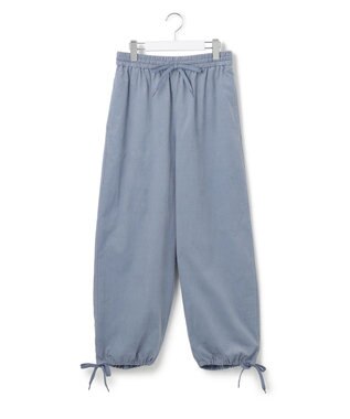 J.PRESS YORK STREET 【WOMEN】コーデュロイ ジョグパンツ ダルブルー系