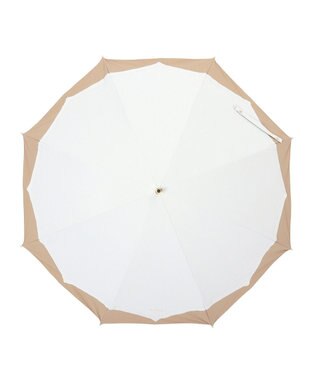 MOONBAT 【フルラ （FURLA）】晴雨兼用日傘　バイカラーキルティングステッチ ホワイト