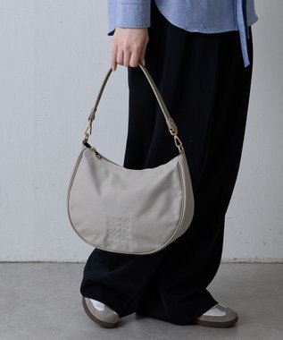 russet ＜360g/撥水性あり＞ コーデュラナイロン2wayショルダーバッグ(CE-1537) L.Greige