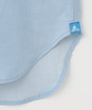 SHARE PARK MENS 【UVカット・撥水・ストレッチ】イージーデニムレギュラーカラーシャツ サックスブルー系