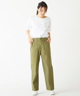 caqu classic baker pants ストレートベーカーパンツ olive