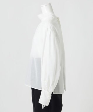 23区 【エステータ】コットンオーガンジー ブラウス ホワイト系