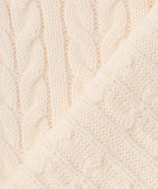 組曲 バルキーケーブル ニット アイボリー系