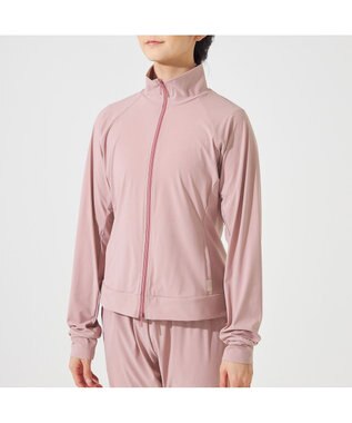 Chacott ジュニア　ウォームアップジャケット グレイッシュローズ