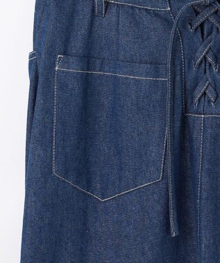 Feroux レースアップマーメイド スカート ネイビー系