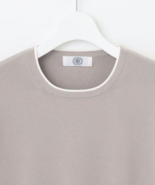 J.PRESS LADIES 【洗える】 レーヨンストレッチフルニードル ニット ベージュ系