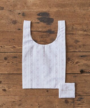 Maison de FLEUR トワルドジュイ調プリントエコバッグ Grayish Pink