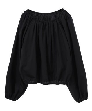 AMERICAN HOLIC イージーケアオフショルダーギャザーブラウス Black