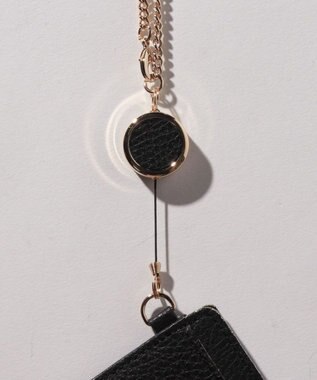 LANVIN en Bleu メラニー リール付きパスケース ブラック