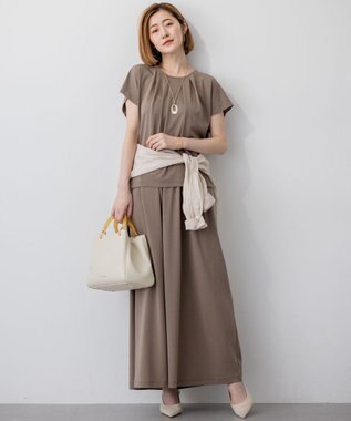 23区 アクリルハンドル バッグ アイボリー系