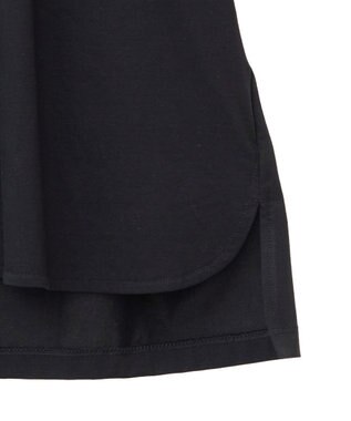 YECCA VECCA UVカットフリルスリーブカットソー Black