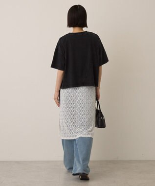 AMERICAN HOLIC ドロストピグメントショートＴシャツ Charcoal Gray