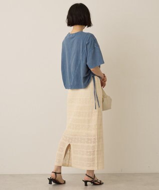 AMERICAN HOLIC ドロストピグメントショートＴシャツ Blue