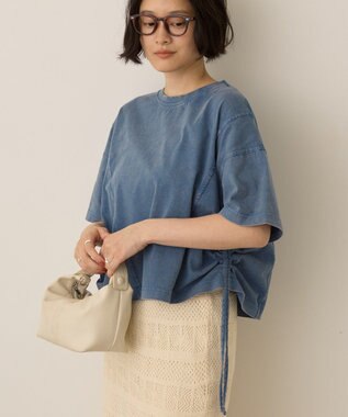 AMERICAN HOLIC ドロストピグメントショートＴシャツ Blue