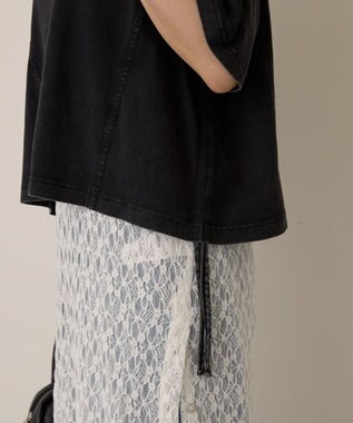 AMERICAN HOLIC ドロストピグメントショートＴシャツ Charcoal Gray