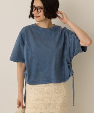 AMERICAN HOLIC ドロストピグメントショートＴシャツ Blue