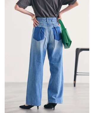 AMERICAN HOLIC アシンメトリーデニムワイドパンツ Indigo