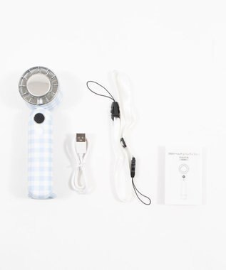 WEGO 【暑さ対策】3WAYペルチェハンディファン 柄1