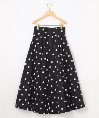 組曲 【組曲×setsuko sagittaire】ストレッチプリントスカート ブラック系5