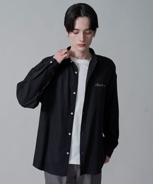 WEGO アムンゼンワンポイントBIGシャツ（LS） ブラック