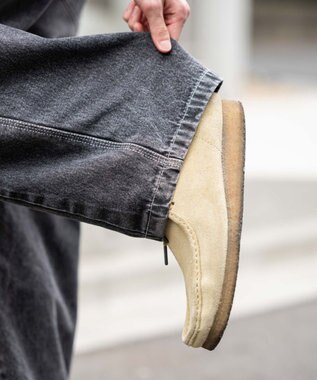 WEGO 【ユニセックス着用ITEM】イージーバレルレッグペインターパンツ デニムブラックソノタ