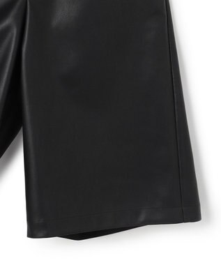 uncrave フェイクレザー バミューダパンツ ブラック