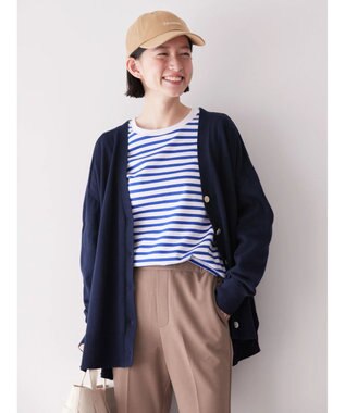 AMERICAN HOLIC ＵＶカットミディニットカーディガン Navy